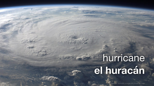 Spanish Vocabulary: Natural Disasters : The Leaf Project