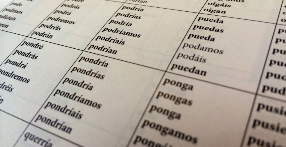 25 Pasar Conjugation Chart