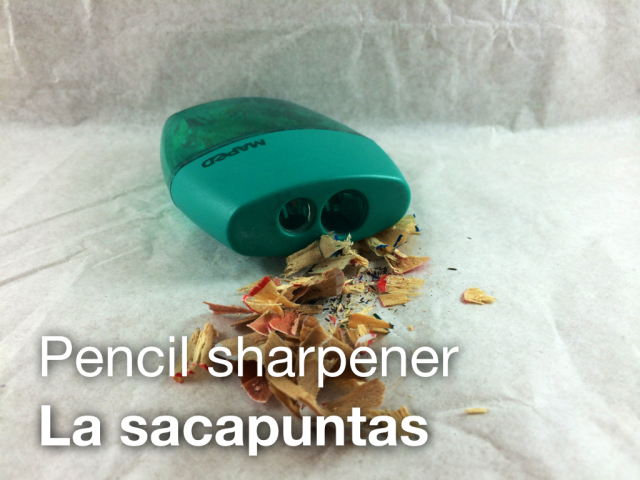 LEAF Spanish Photo Flashcards - Pencil Sharpener / Sacapuntas