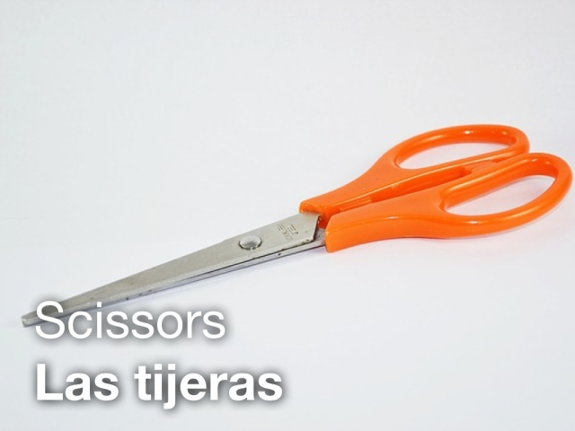 LEAF Spanish Photo Flashcards - Scissors / Tijeras